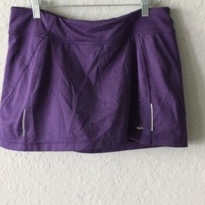 Brooks sport Skort Skirt Build In Short Purple Size L